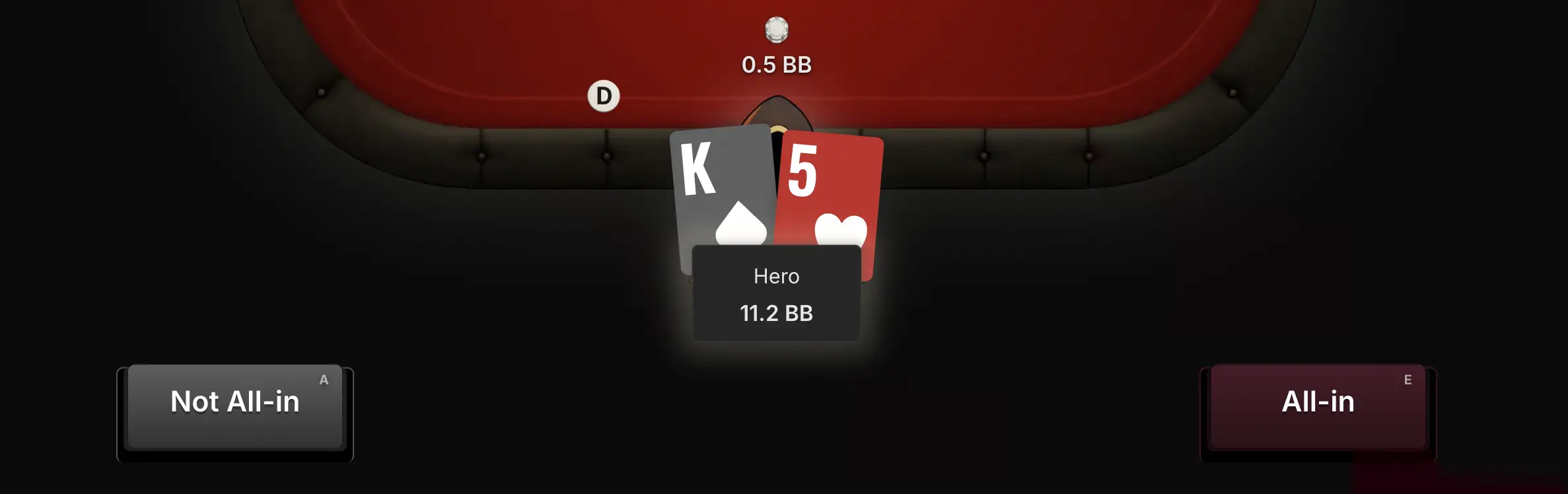 Not All-in ou All-in